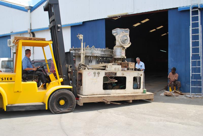 Equipment Being Transported by Forklift
